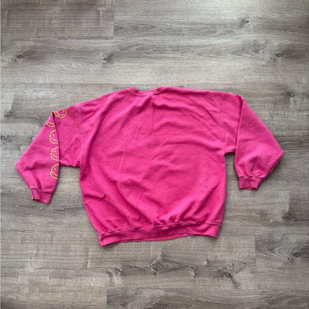 Oversized NIRVANA Pink Crewneck Sweatshirt - Picture 4 of 4